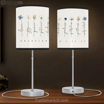 Galatians 5 22-23 Table Lamp Gift - Jesus Table Lamp - Christian Lamp Gift - Jesus Bedroom Decor