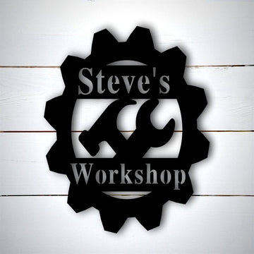 Garage Metal Sign, Custom Metal Sign For Garage, Metal Sign For Mens, Shop Sign For Dad, Garage Sign