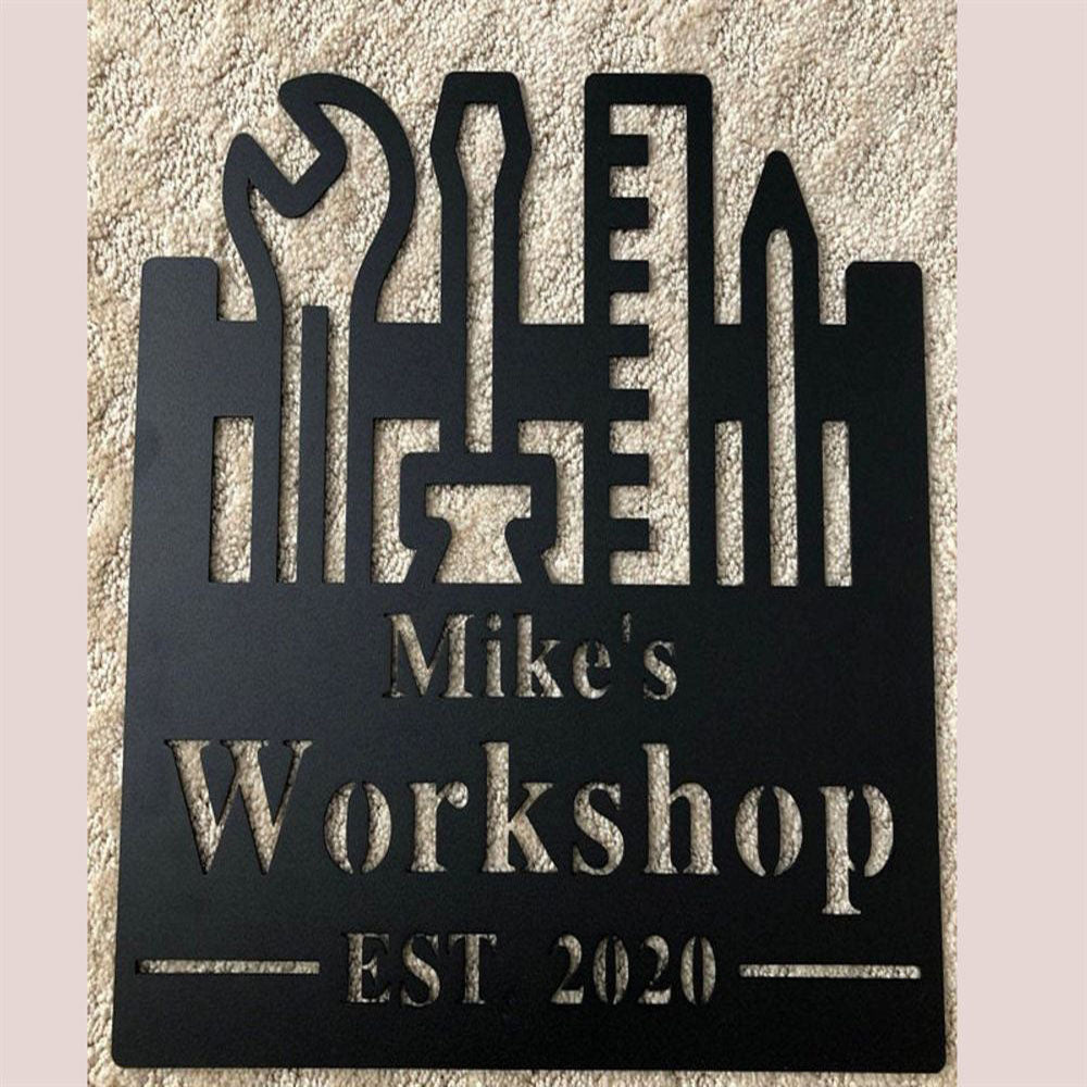 Garage Metal Sign, Fathers Day Gift, Outdoor Decor Tool Shed, Gift For Dad, Gift For Him, Gift For Her, Custom Metal Garage