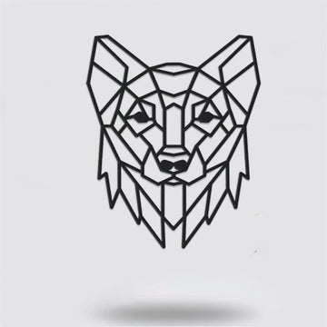 Geometric Dog Metal Sign, Anniversary Gift, Dog Wall Decor, Dog Wall Art, Home Decor Sign