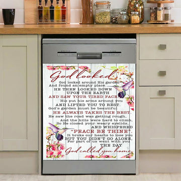 God Called You Home Dishwasher Cover, Christian Dishwasher Stickers, Religious Kitchen Decor