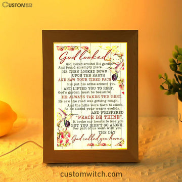 God Called You Home Frame Lamp Art - Christian Frame Lamp - Religious Gifts Night Light