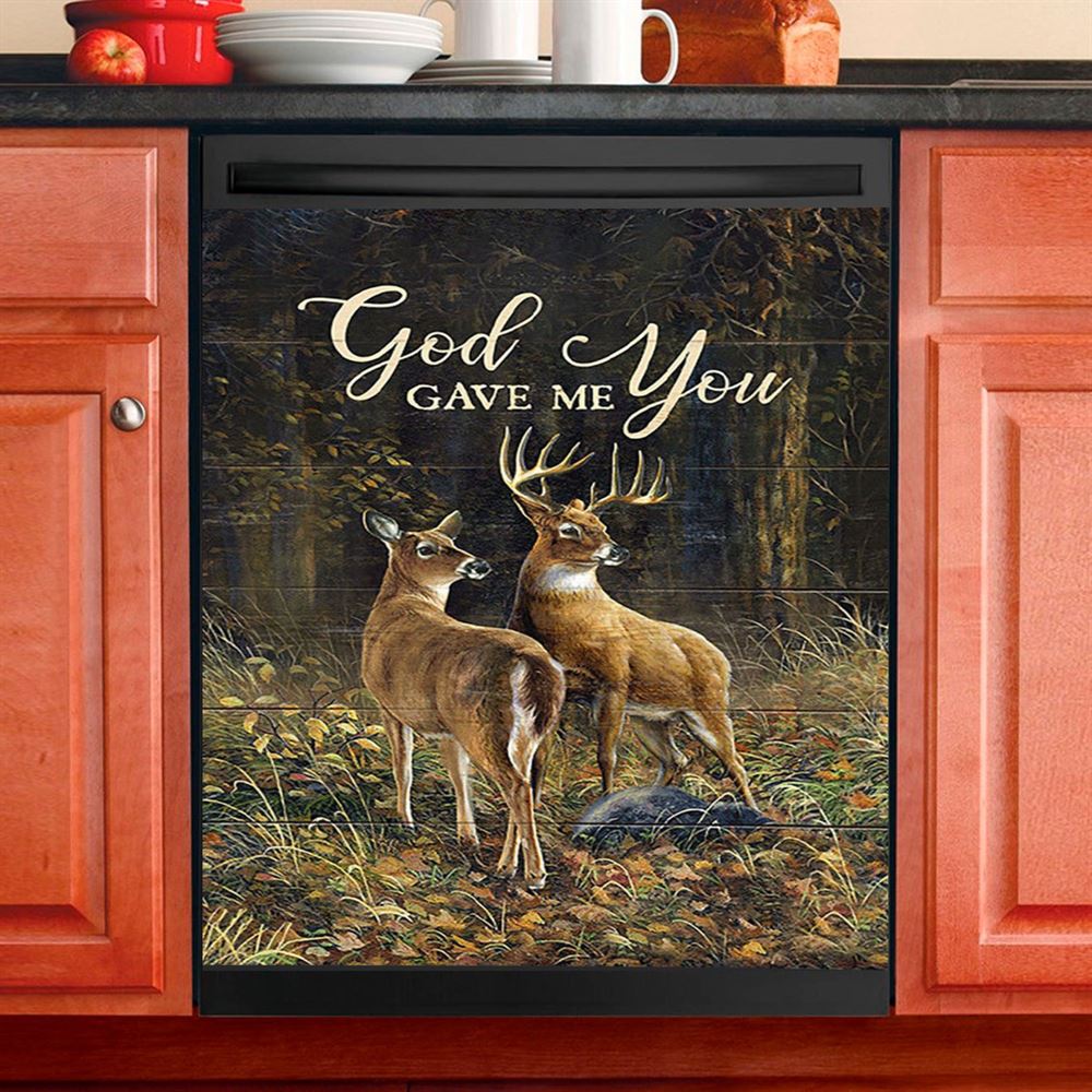 God Gave Me You Dishwasher Cover, Bible Verse Dishwasher Stickers, Christian Inspirational Kitchen Decor