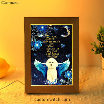 God Made A Bithchon Frame Lamp Art - Christian Frame Lamp - Religious Gifts Night Light