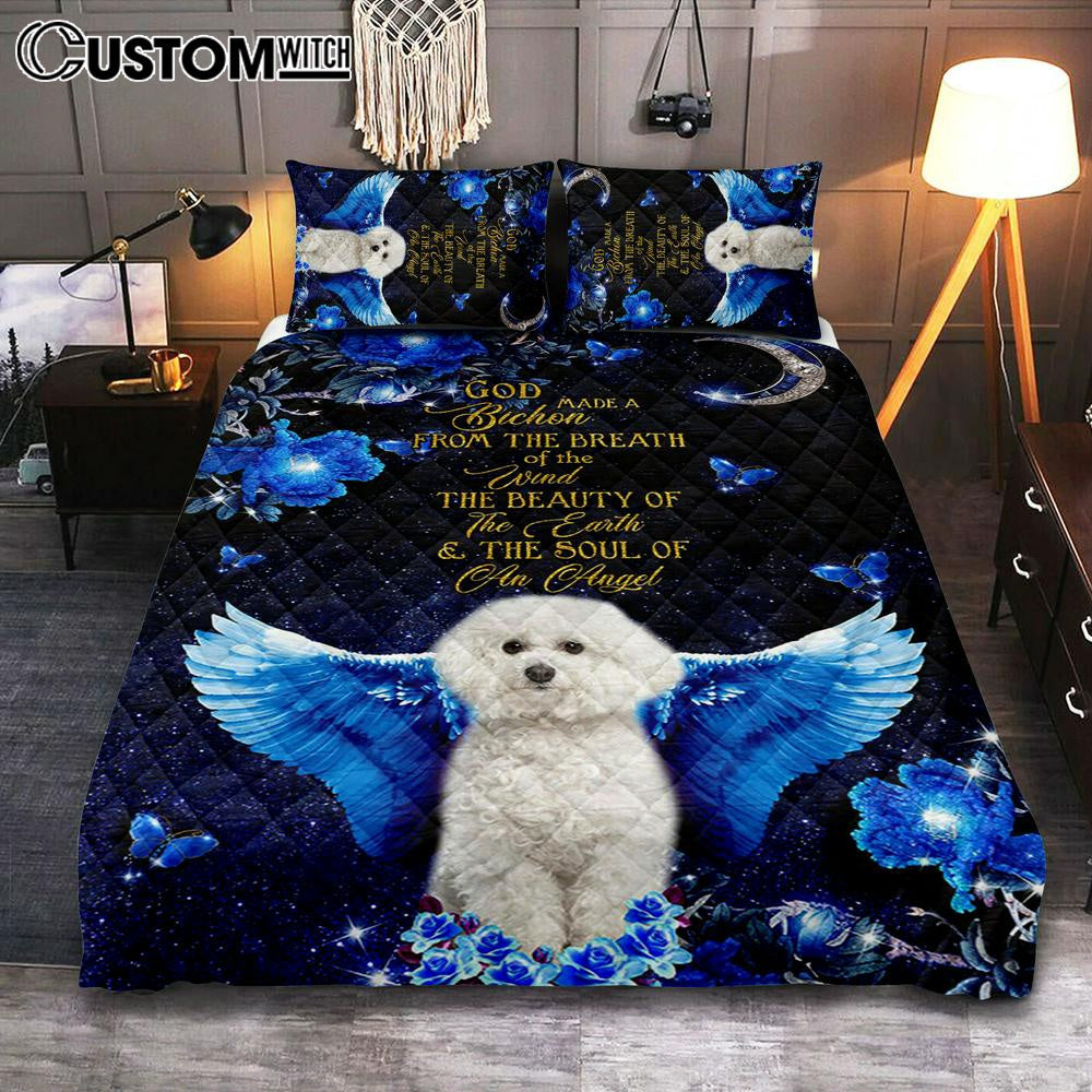 God Made A Bithchon Quilt Bedding Set Bedroom - Christian Cover Twin Bedding Quilt Bedding Set - Religious Quilt Bedding Set Prints