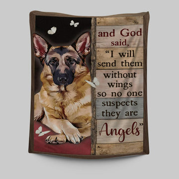 God Said I Will Send Them Without Wings So No One Suspects They Are Angels Tapestry - Christian Wall Art Decor - Religious Tapestries Wall Hanging Prints