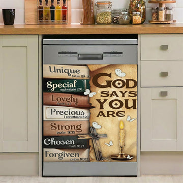 God Says You Are Dishwasher Cover, Catholic Christian Gifts For Women