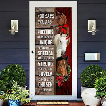 God Says You Are Horses Door Cover, Christian Door Decor, Door Christian Church, Christian Door Plaques
