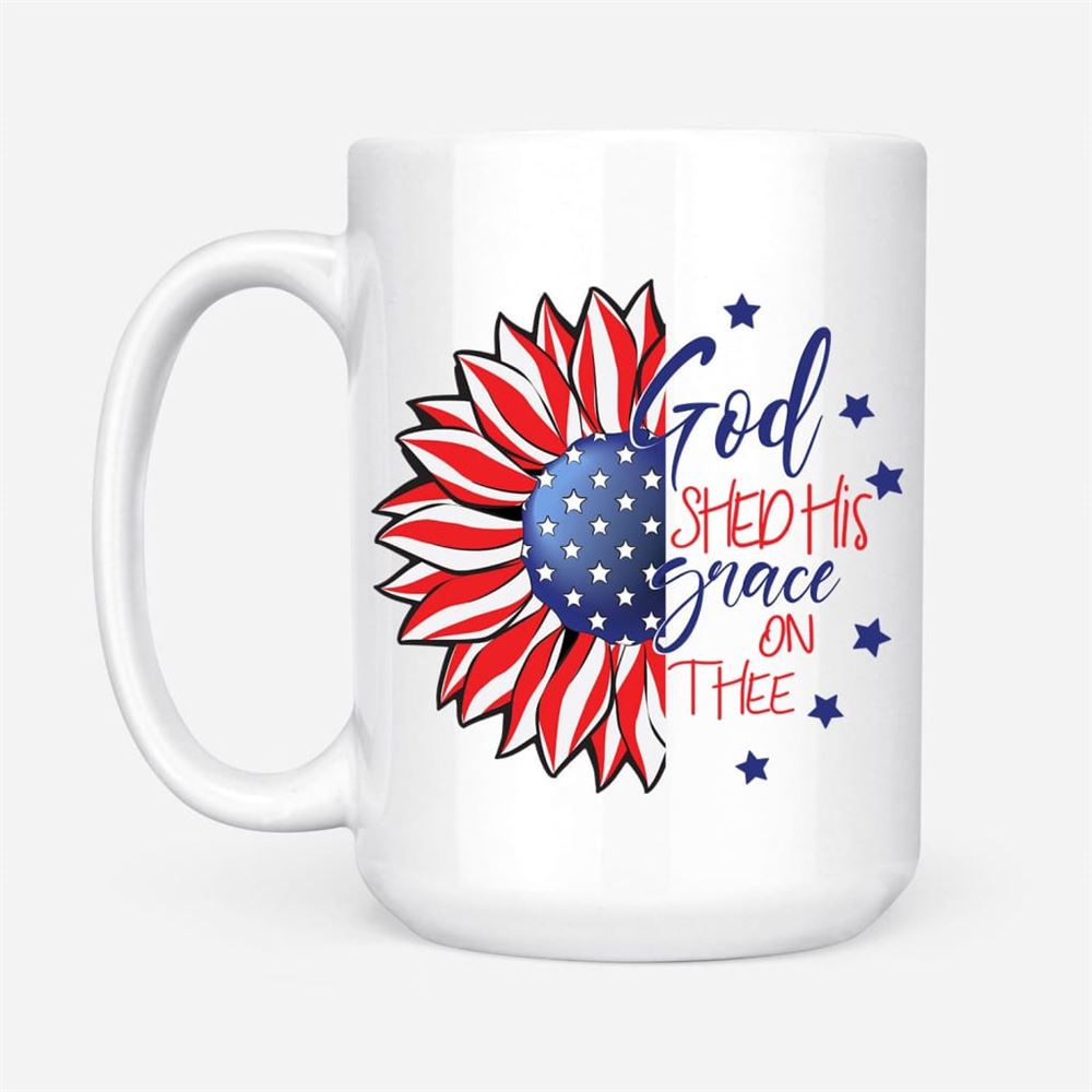 God Shed His Grace On Thee Coffee Mug, Christian Mug, Bible Mug, Faith Gift, Encouragement Gift