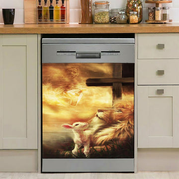 God&#39;s Rules Dishwasher Cover, Kids Bedroom Decor, Christian Kitchen Decor