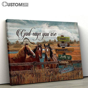 God says you are horses Rice field Canvas Wall Art - Bible Verse Canvas - Religious Prints