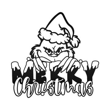 Grinch Merry Christmas, Christmas Gifts Wall Decoration Metal Sign, Christmas Gift, Christmas Home Decor Sign, Christmas Outdoor Metal Sign