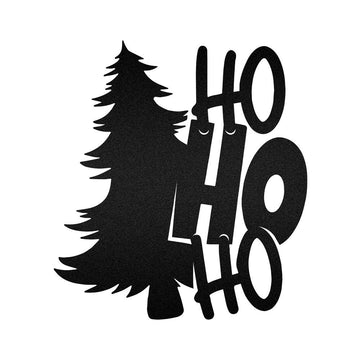 HOHOHO Christmas Tree Custom Neon Metal Sign, Christmas Gift, Christmas Home Decor Sign, Christmas Outdoor Metal Sign