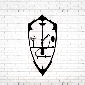 Hookah Metal Sign, Hookah Wall Decor Bar Sign, Hookah Sign, Hookah Lovers Metal Wall Decor, Gift For Him, Lounge Decor