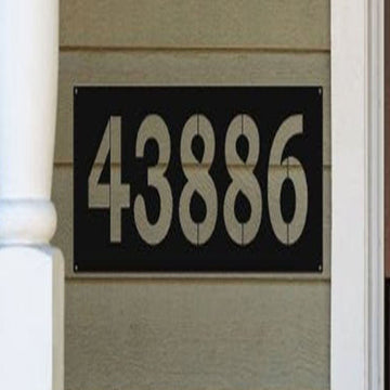 Horizontal Address Sign, Cut Metal Sign, Wall Decor Metal Sign, Metal Art, Wall Metal Sign, Home Decor Sign, Anniversary Gift, Wall Decoration Art