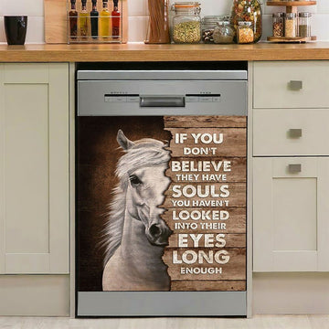 Horse If You Don&#39;t Believe They Have Soul Dishwasher Cover, Christian Dishwasher Stickers, Bible Verse Kitchen Decor