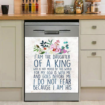 I Am The Daughter Of The King Dishwasher Cover, Christian Gift For Women