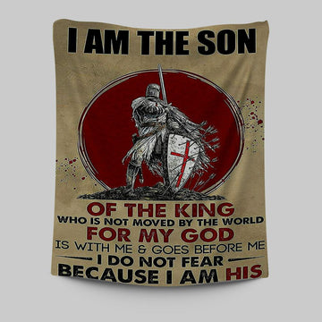 I Am The Son Warrior Tapestry Wall Art - Christian Wall Tapestry - Religious Tapestries Wall Hanging Prints