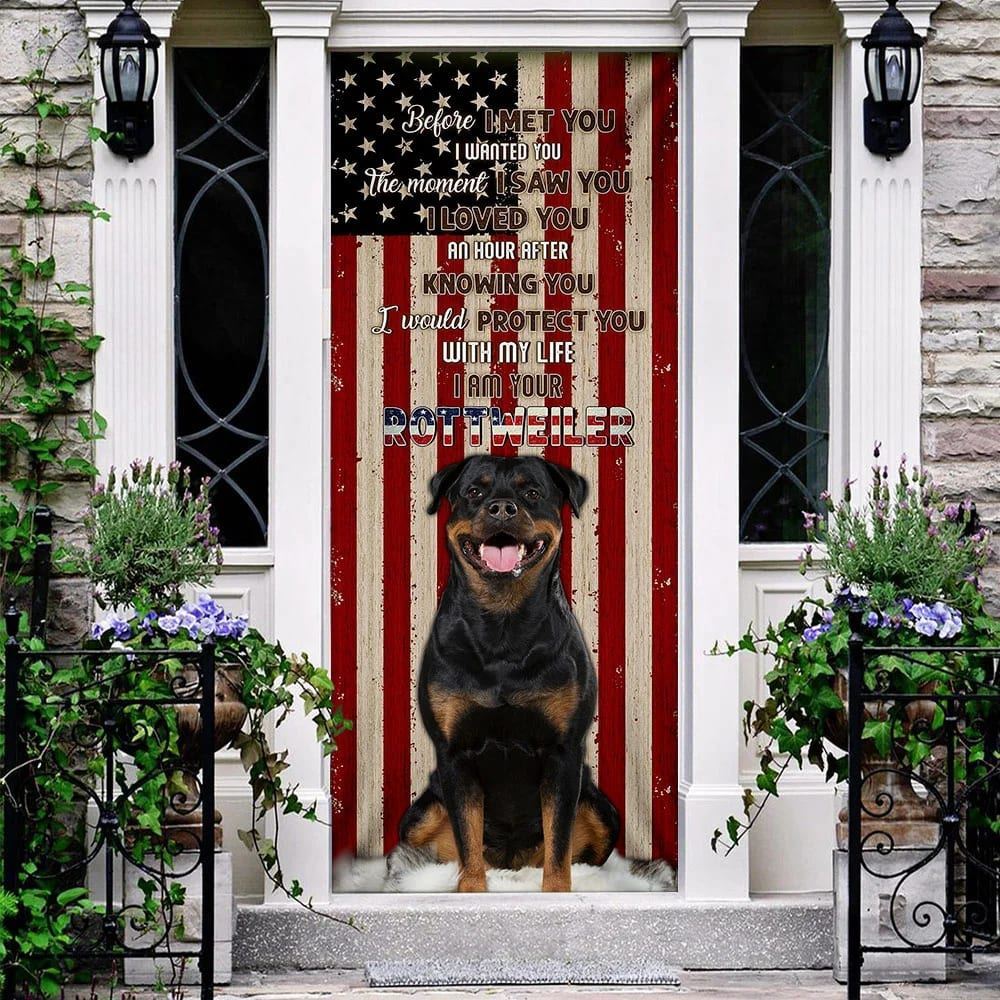 I Am Your Rottweiler Door Cover, Religious Door Decorations, Christian Home Decor, Christmas Garage Door Covers, Christmas Outdoor Decoration