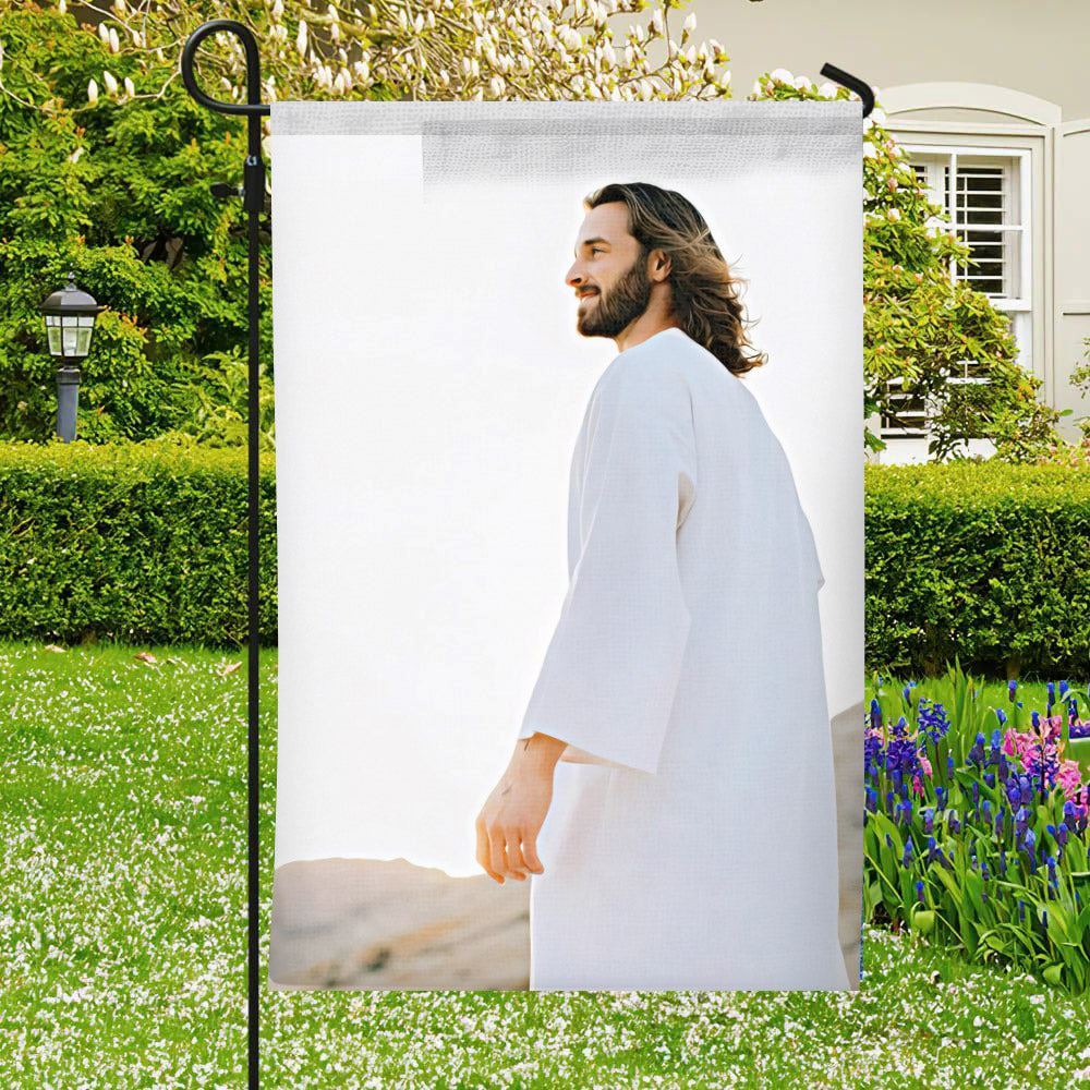 I Believe in Christ Flag, Jesus Garden Flag, Garden Flag, Welcome Garden Flags, Christian Flag, Scripture Flag, Garden Banner