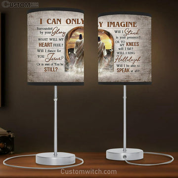 I Can Only Imagine Table Lamp - Jesus Sunset The Way To Heaven Large Table Lamp Art - Christian Bedroom Decor - Religious Wall Decor