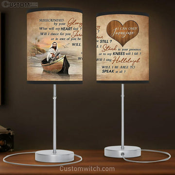 I Can Only Imagine Table Lamp - Walking With Jesus Boat Table Lamp Gift - Bible Verse Table Lamp - Religious Bedroom Decor