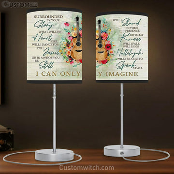 I Can Only Imagine Song Lyrics Table Lamp Gift Christian Lamp Gift - Christian Bedroom Decor