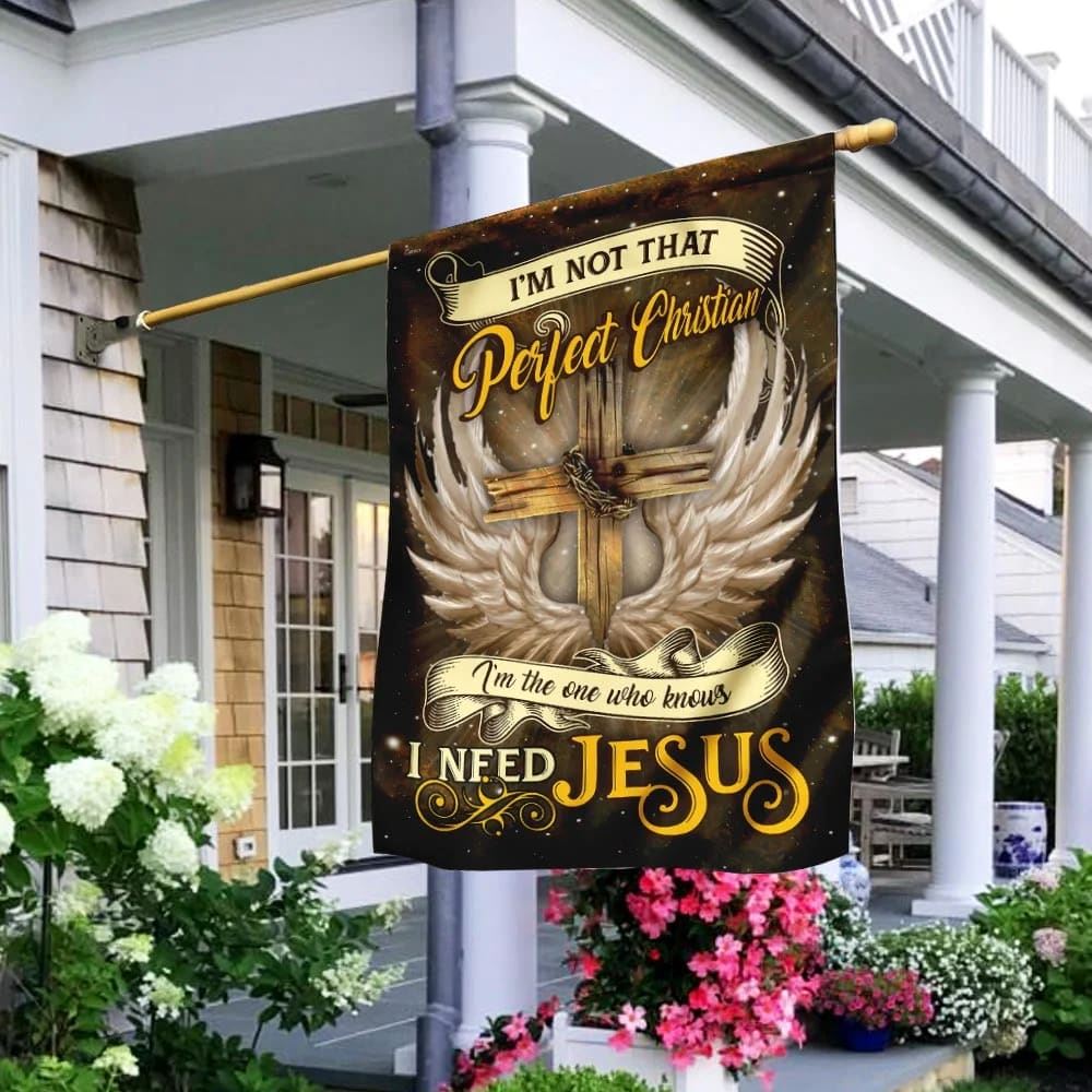 I Need Jesus Flag, Outdoor Christian House Flag, Christian Flag, Scripture Flag, Garden Banner