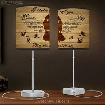 I Never Left You Cardinal Wood Background Large Table Lamp Art - Christian Lamp Gift Home Decor - Religious Table Lamp Prints