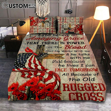 I Still Believe In Amazing Grace Quilt Bedding Set Bedroom - Christian Cover Twin Bedding Quilt Bedding Set - Religious Quilt Bedding Set Prints