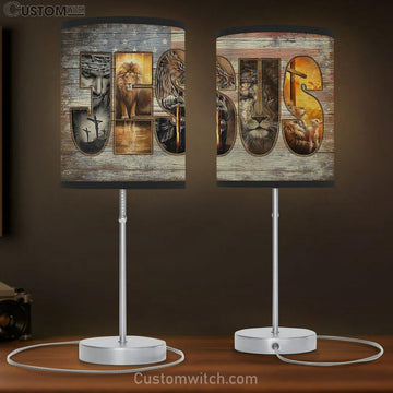 Jesus 4th Of July Table Lamp Prints - Jesus Christ Table Lamp - Christian Table Lamp Prints