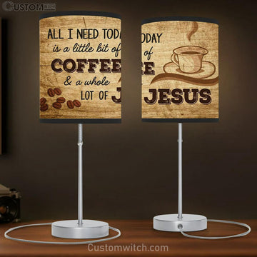 Jesus And Coffee Table Lamp Gift - Christian Lamp Gift Decor - Christian Bedroom Decor