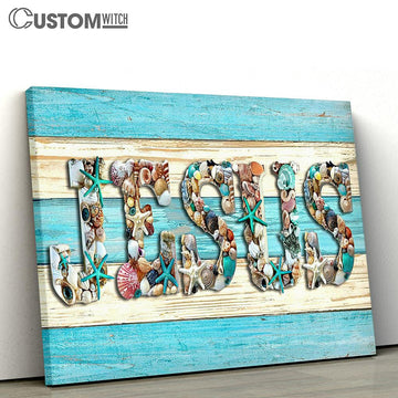 Jesus Beach Canvas Prints - Jesus Christ Canvas - Christian Canvas Prints