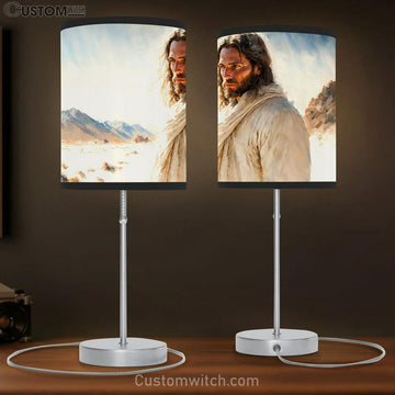 Jesus Christ Art Table Lamp Art - Christian Lamp Gift Decor - Jesus Christ Table Lamp