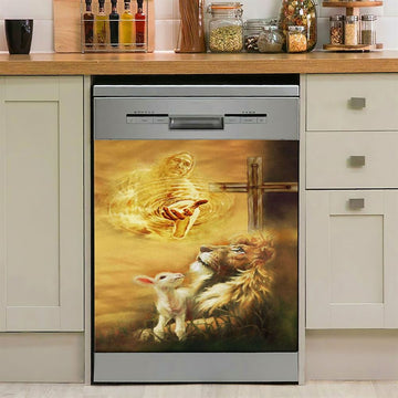 Jesus Christ Art Dishwasher Cover, Jesus Dishwasher Stickers, Christian Kitchen Decor