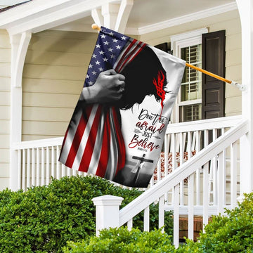 Jesus Christ Don&#39;t Be Afraid Just Believe Flag, Outdoor Christian House Flag, Christian Flag, Scripture Flag, Garden Banner