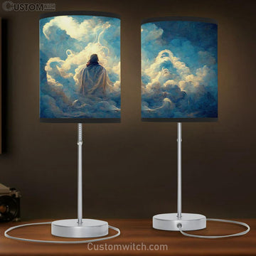 Jesus Christ Look Table Lamp Prints - Christian Lamp Gift - Christian Home Decor