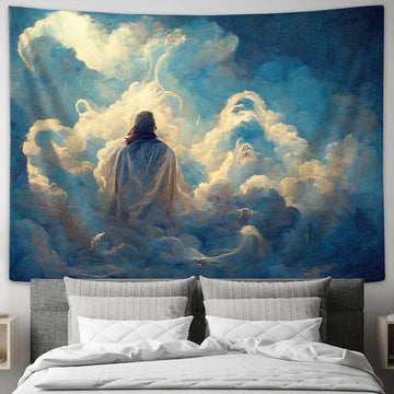 Jesus Christ Look Tapestry Prints - Christian Wall Art - Christian Home Decor