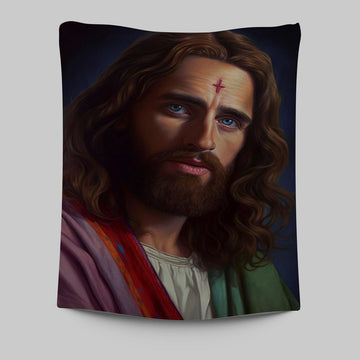Jesus Christ Painting Tapestry Prints - Jesus Tapestry Art - Christian Wall Art Decor
