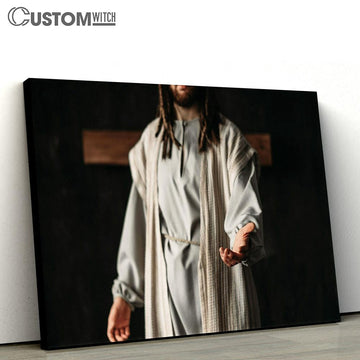 Jesus Christ Reaching Out His Hand Canvas Pictures - Faith Art - Christian Canvas Wall Art Decor