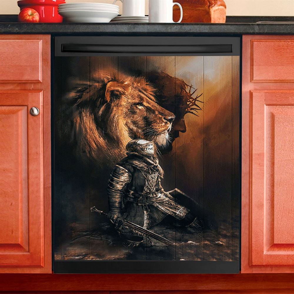 Jesus Christ Rises From Cave Dishwasher Cover, Religious Dishwasher Stickers, Christian Kitchen Decor