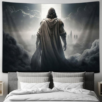 Jesus Christ Tapestry Pictures - Faith Art - Christian Tapestry Wall Art Decor