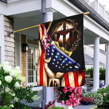 Jesus Christian American House Flags, Christian Flag, Scripture Flag, Garden Banner