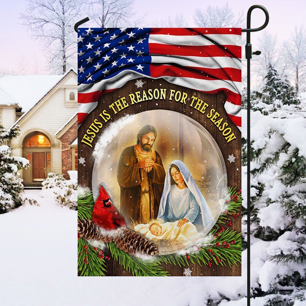 Jesus Christmas Flag Jesus Is The Reason For The Season Flag, Christian Christmas House Flag, Christmas Outdoor Decor Ideas