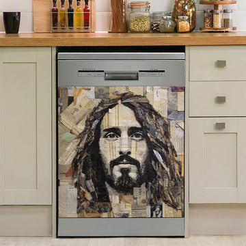 Jesus Christs Art Dishwasher Cover, Jesus Dishwasher Stickers, Christian Kitchen Decor
