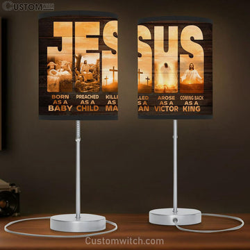Jesus Coming Back As A King Large Table Lamp - Christian Table Lamp Prints - Religious Table Lamp Art