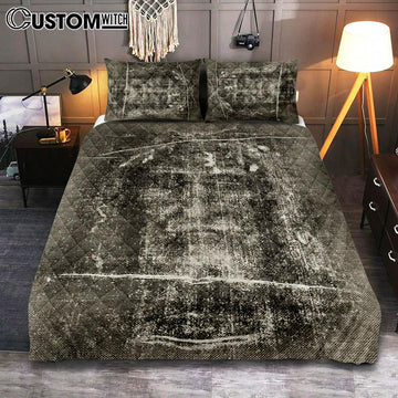 Jesus Cover Twin Bedding Decor - Jesus Christ Picture - Christian Cover Twin Bedding Decor For Pastor Priest - Christian Quilt Bedding Set Bedroom Decor