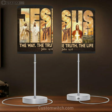 Jesus Cross The Way, The Truth, The Life Table Lamp