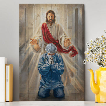 Jesus &amp; Doctor Canvas Wall Art - Jesus Canvas Pictures - Christian Canvas Wall Art