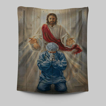 Jesus &amp; Doctor Tapestry Wall Art - Jesus Tapestry Pictures - Christian Tapestries Wall Art